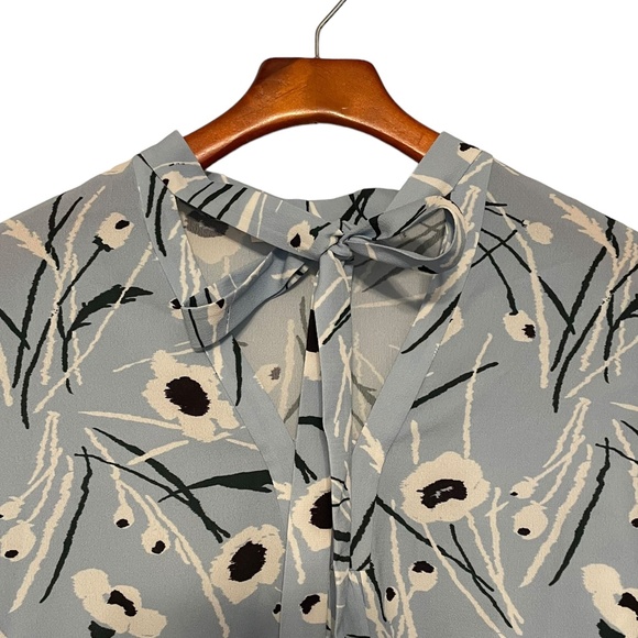 Jason Wu Floral Pullover Blouse w/ Neckties Size 12‎ - Picture 3 of 7